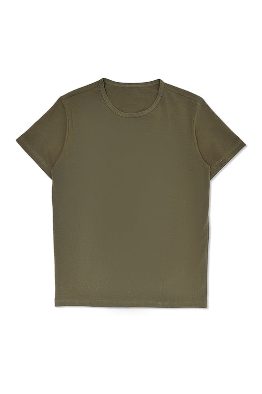 CLASSIC FIT ESSENTIAL TEE-DK/OLIVE