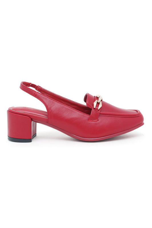 SLINGBACK HEELS-RED