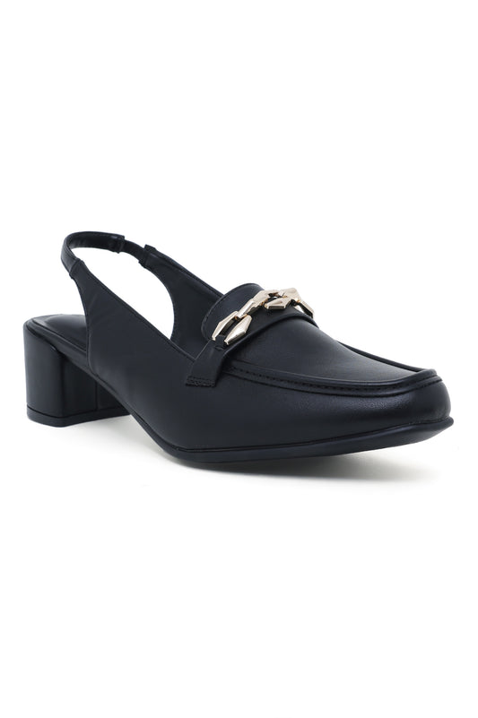 SLINGBACK HEELS-BLACK
