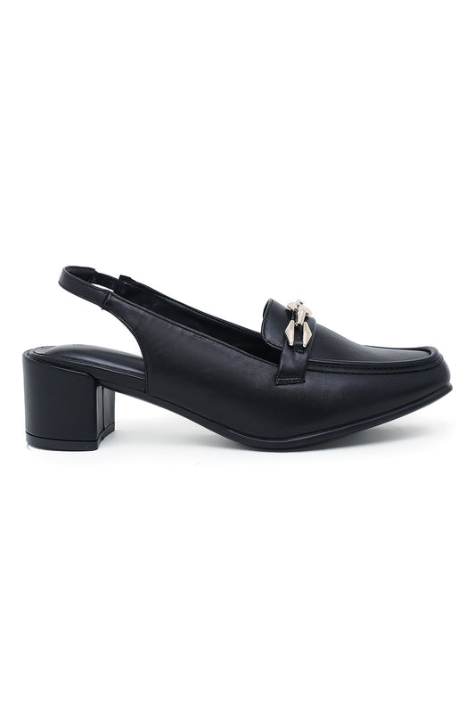 SLINGBACK HEELS-BLACK