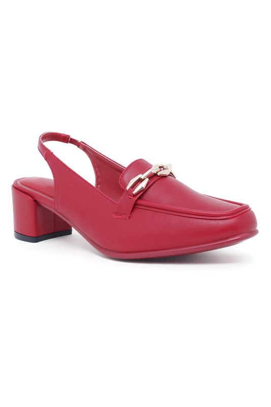 SLINGBACK HEELS-RED