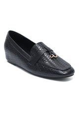 SIENNA WOVEN RING LOAFER-BLACK