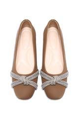 ISLA DIAMANTE KNOT FLAT-COFFEE
