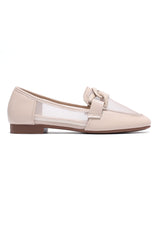 CAMDEN CHAIN LINK MESH LOAFER-BEIGE