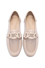CAMDEN CHAIN LINK MESH LOAFER-BEIGE