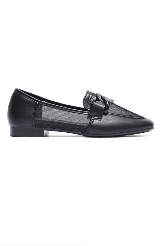CAMDEN CHAIN LINK MESH LOAFER-BLACK
