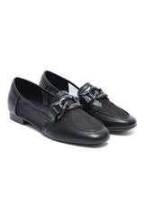 CAMDEN CHAIN LINK MESH LOAFER-BLACK