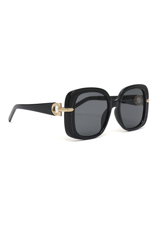 TESSORA CURVED EDGE GLASSES-BLACK