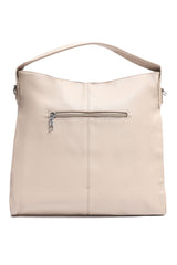 STUDDED SHOULDER BAG-BEIGE