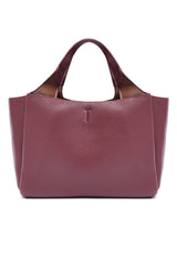 T-CHARM STRUCTURED TOTE BAG-BURGUNDY
