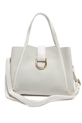 D-RING TEXTURED TOTE BAG-OFFWHITE