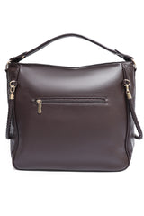BRAIDED STRAP HOBO BAG-COFFEE