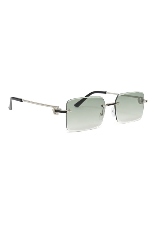 SLASHLINE SPECTACLE RIMLESS GLASSES-GREEN
