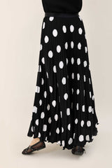 FESTIVE CHARM SKIRT-BLACK