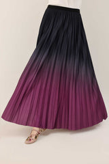 MIDNIGHT FLOUNCE SKIRT -PURPLE