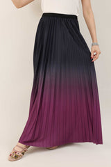 MIDNIGHT FLOUNCE SKIRT -PURPLE