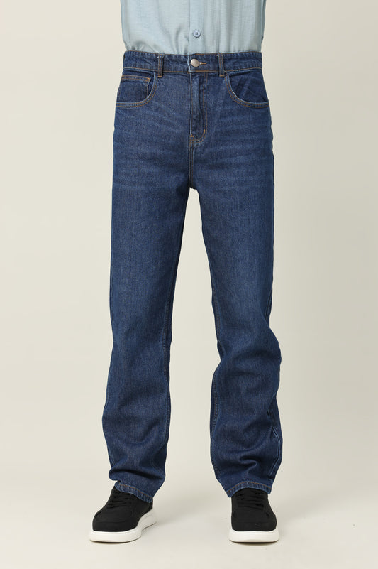 VORTEX FADE CLEAN CUT JEANS-DK/BLUE