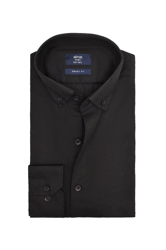 SMART WEAVE SHIRT-BLACK