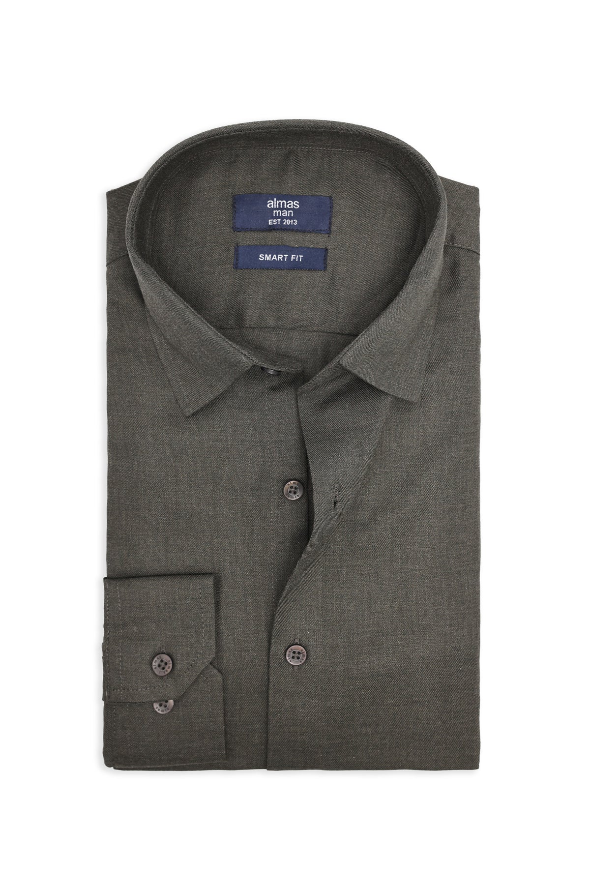 MICRO PATTERN OFFICE SHIRT-DK/GRN