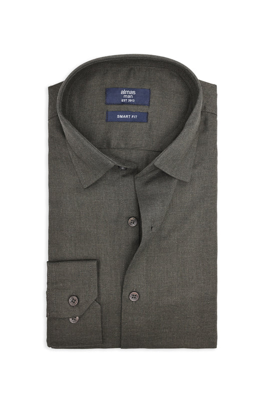 MICRO PATTERN OFFICE SHIRT-DK/GRN