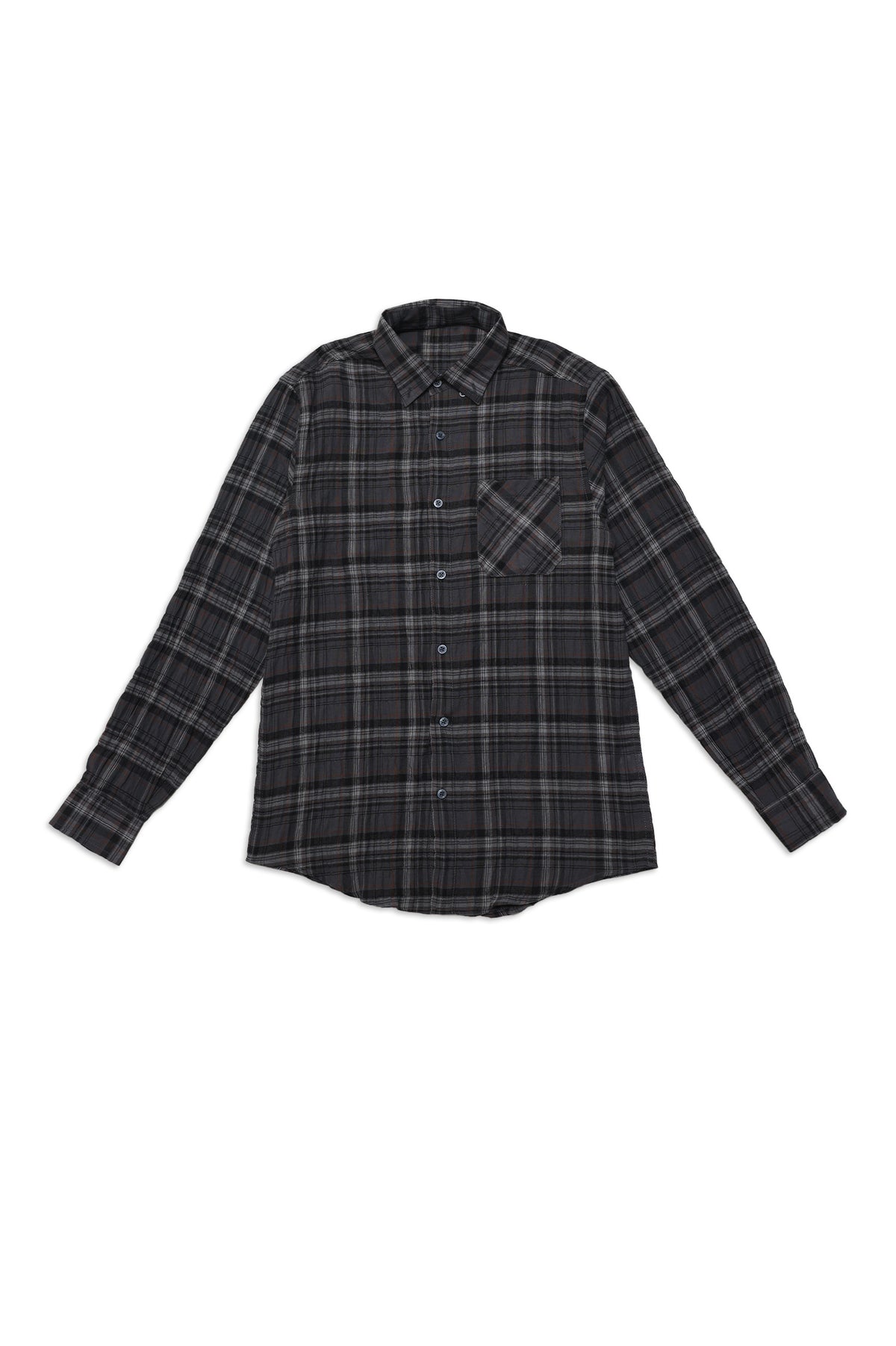 MINI CHECK CASUAL SHIRT-GRY/CHK