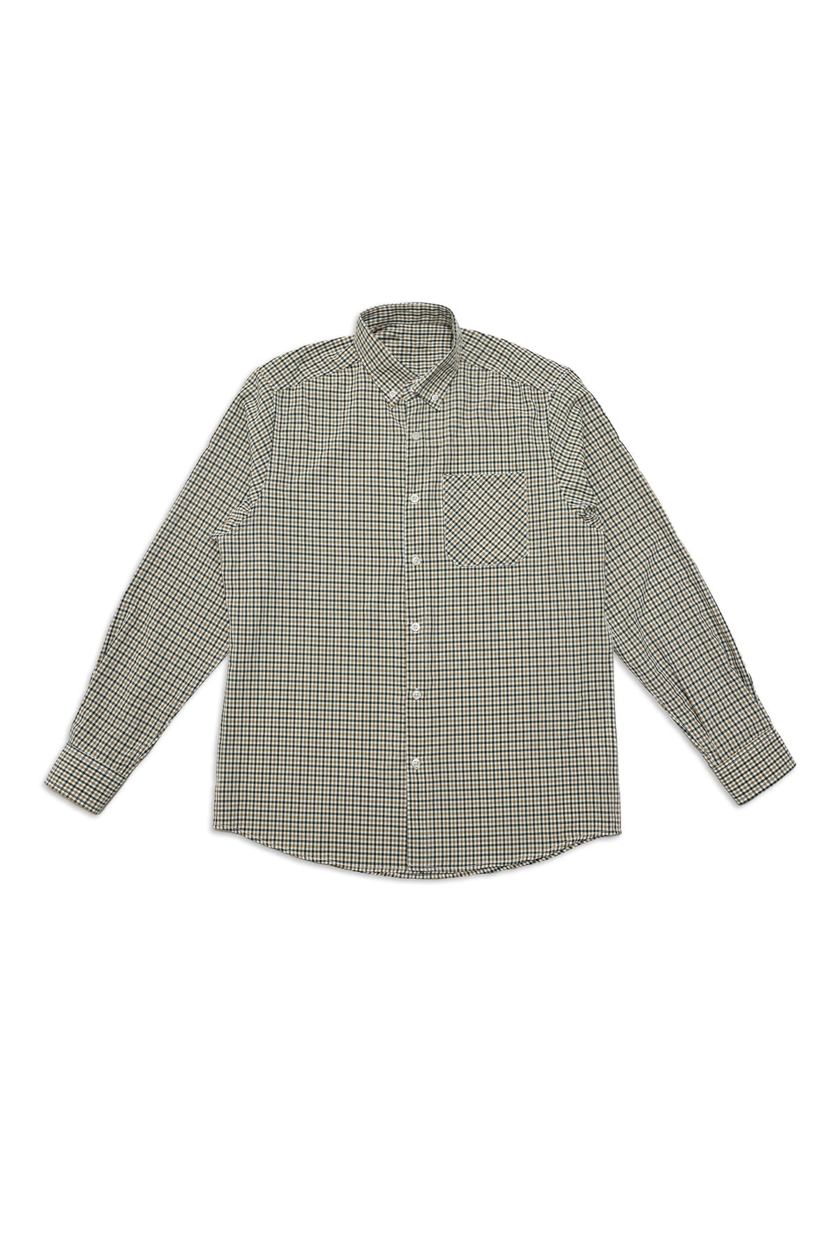 MINI CHECK CASUAL SHIRT-GRN/CHK