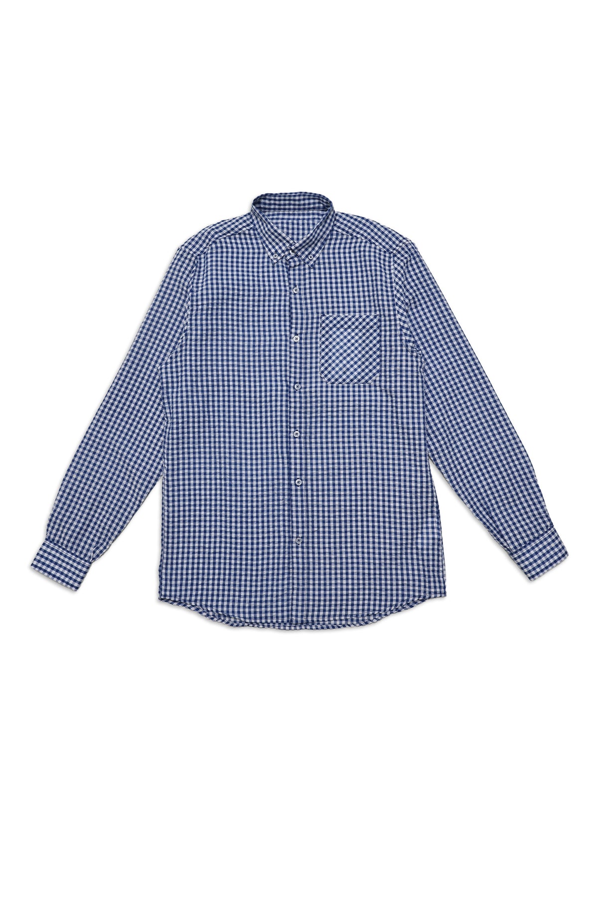MINI CHECK CASUAL SHIRT-BLUE/CHK