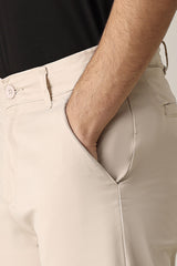STRAIGHT FIT CHINO PANT-KHAKI