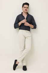 MONOBLOC COTTON WEAVE SHIRT-DK-GREY