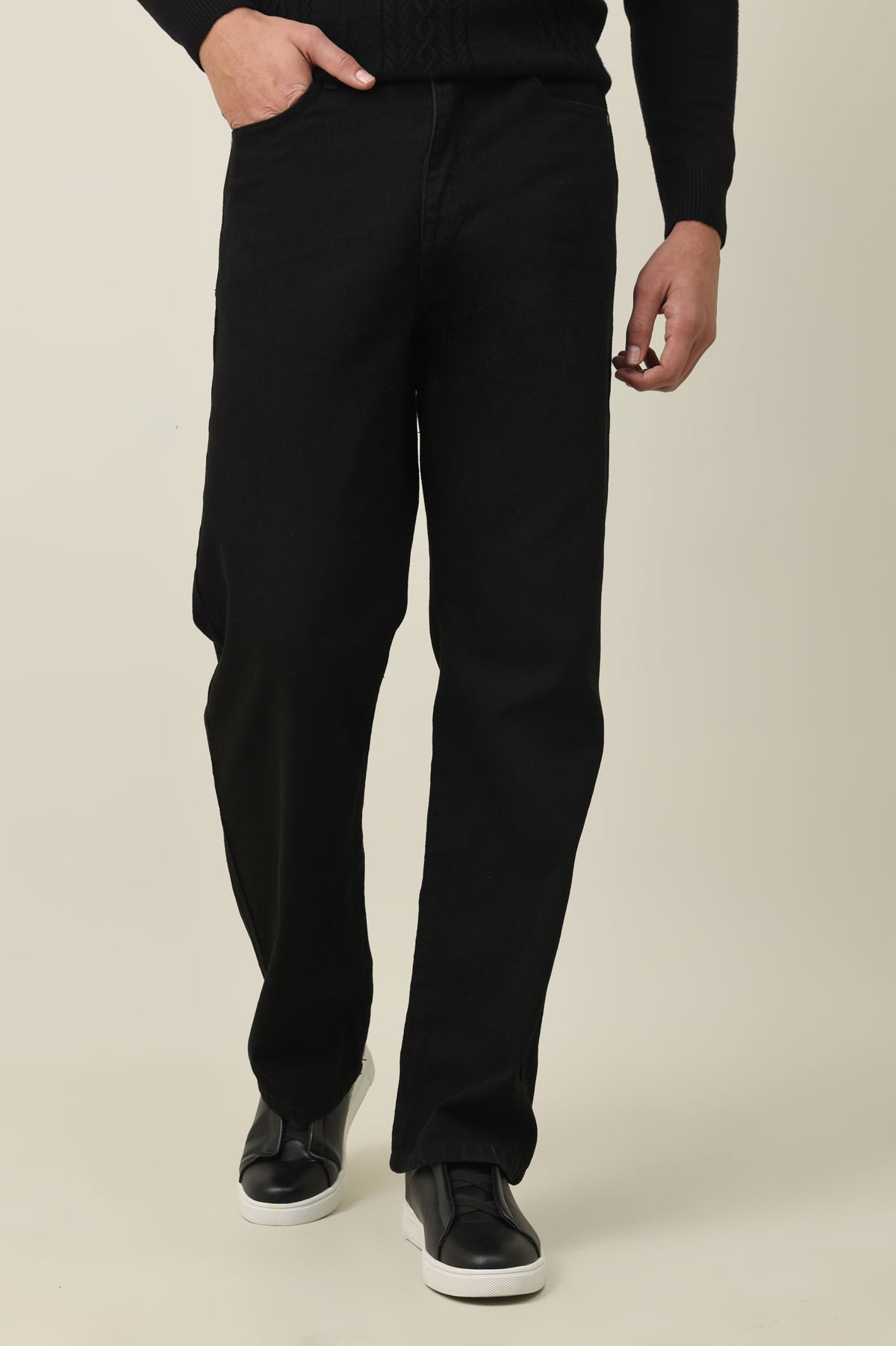 DENIM AXIS JEANS-BLACK