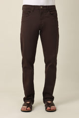 NARROW SLEEKFORM JEANS-BROWN