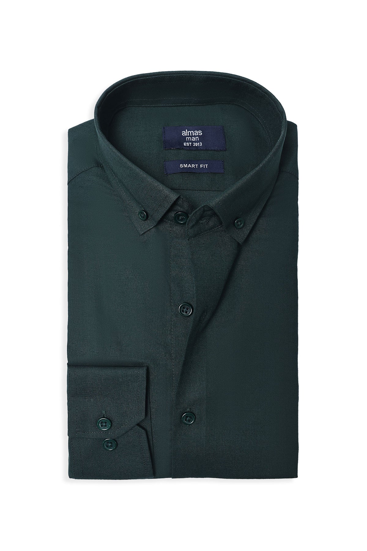 SIGNATURE OXFORD SMART SHIRT-DK/GREEN