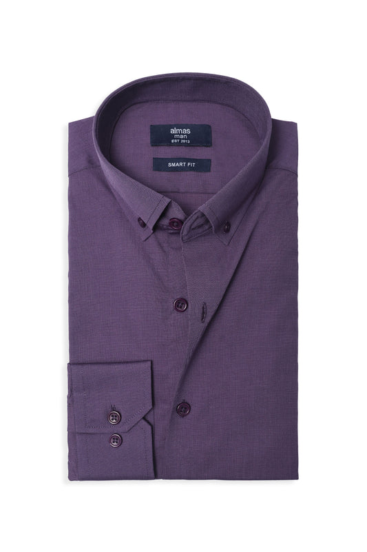 SIGNATURE OXFORD SMART SHIRT-PURPLE