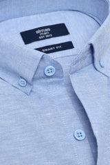 SIGNATURE OXFORD SMART SHIRT-BLUE