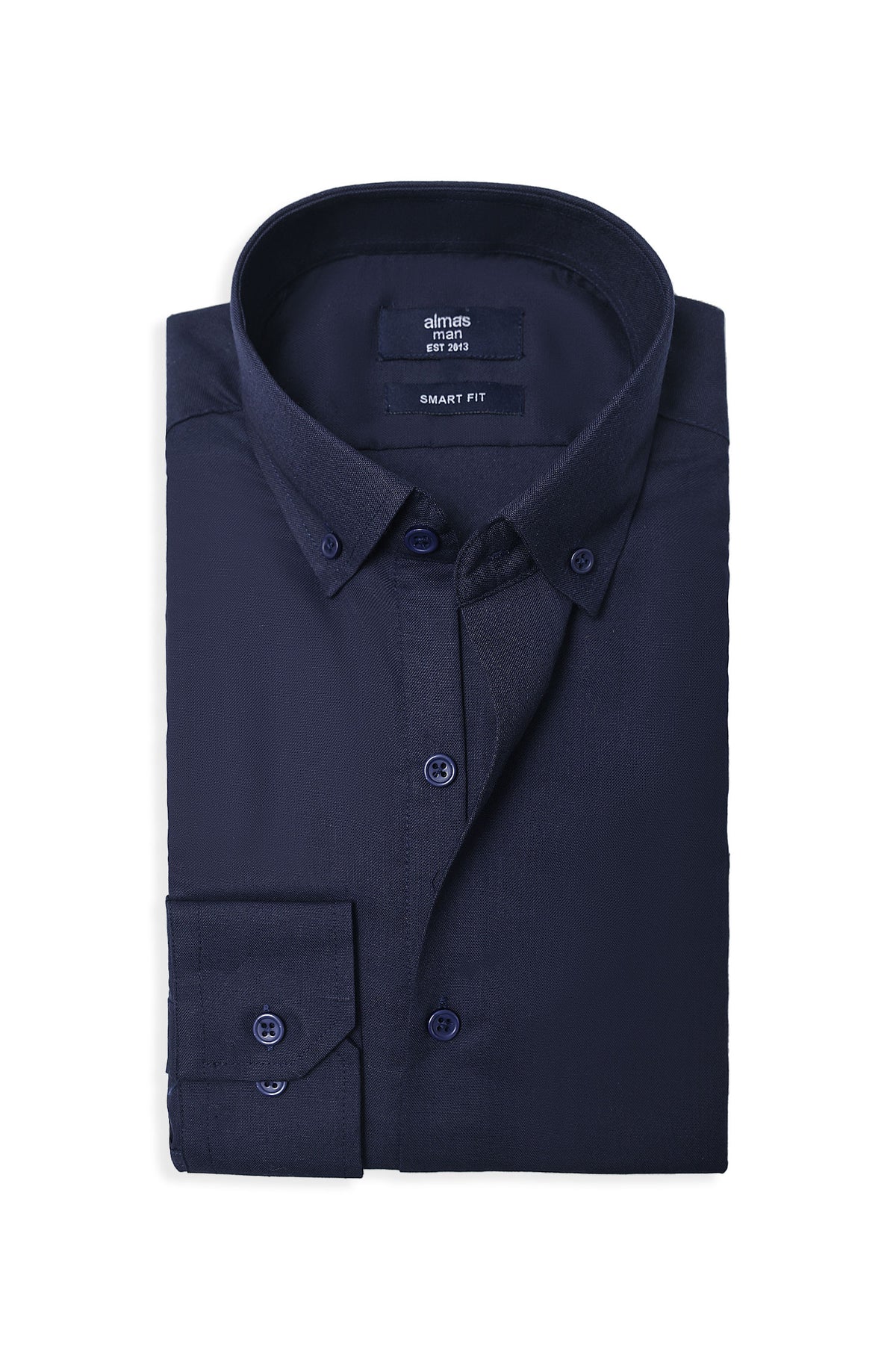 SIGNATURE OXFORD SMART SHIRT-NAVY