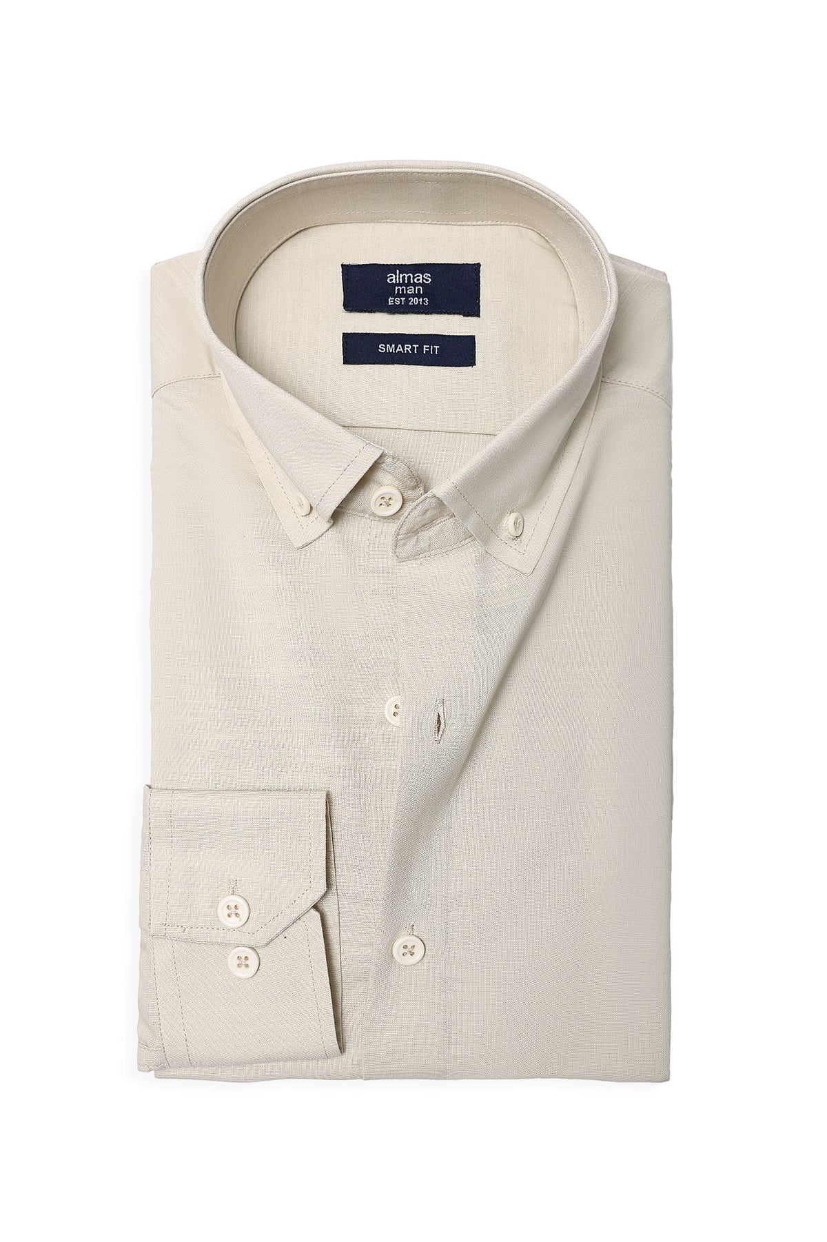 SIGNATURE OXFORD SMART SHIRT-BEIGE