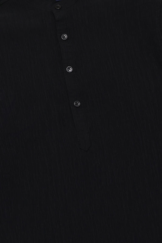 HERITAGE KURTA TOP-BLK