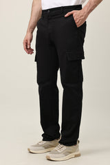 SMOOTH TAILORED BOTTOM-BLACK