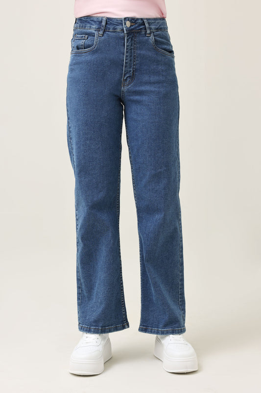 EVERLINE DENIMS-MID/BLUE