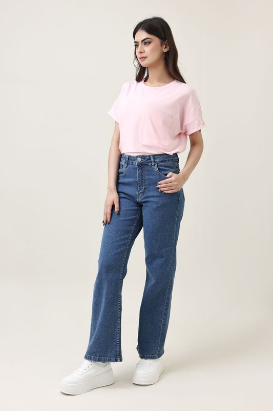 EVERLINE DENIMS-MID/BLUE