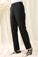 MOCHA STRAIGHT PANT-BLACK