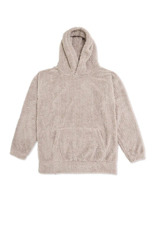 VELTRO COZY SHELL HOODIE-BROWN