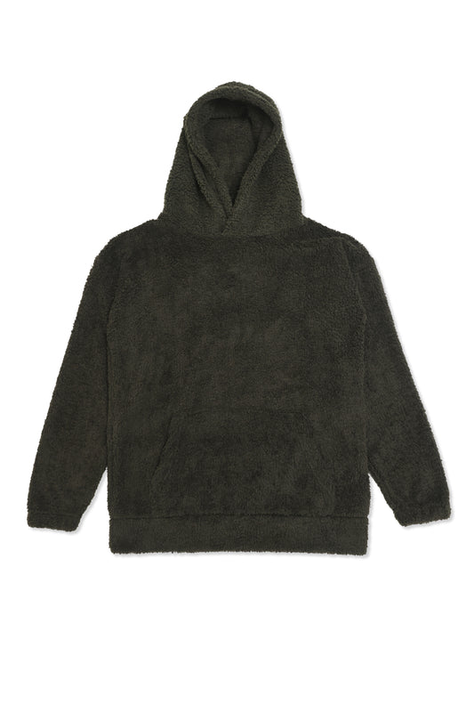 VELTRO COZY SHELL HOODIE-OLIVE