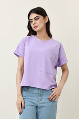 SOFT EDGE TOP-LILAC