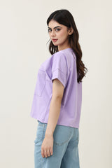 SOFT EDGE TOP-LILAC