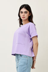 SOFT EDGE TOP-LILAC
