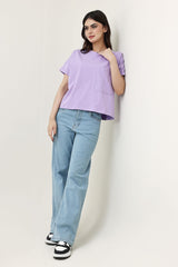 SOFT EDGE TOP-LILAC