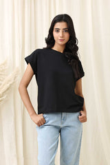 ROLLFRAME TEE-BLACK
