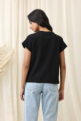 ROLLFRAME TEE-BLACK