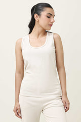 RIBCORE TANK-BEIGE